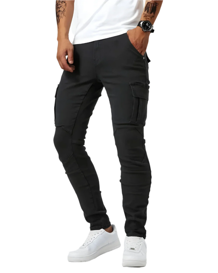 Pantalon Cargo Stretch en Coton Doux pour Homme - Confort et Flexibilité avec Poches Pratiques 2