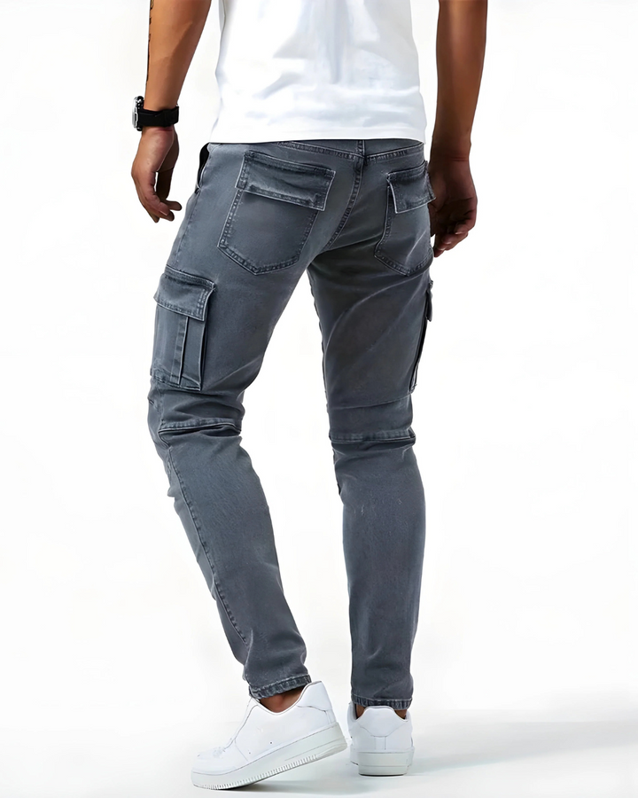Pantalon Cargo Stretch en Coton Doux pour Homme - Confort et Flexibilité avec Poches Pratiques 6