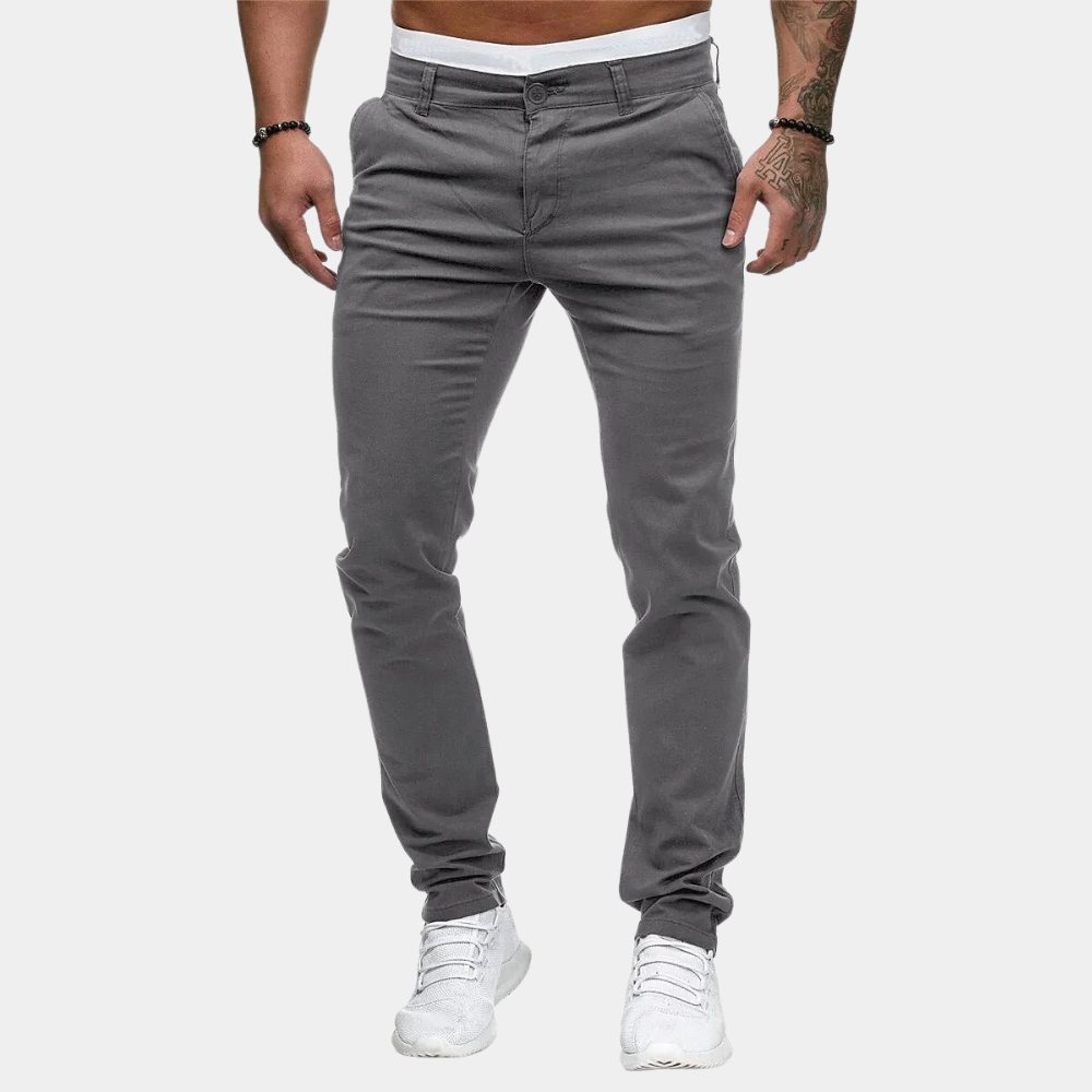 Pantalon Chino pour Homme Élégant et Confortable – Pantalon d'Été avec Poches Latérales 2