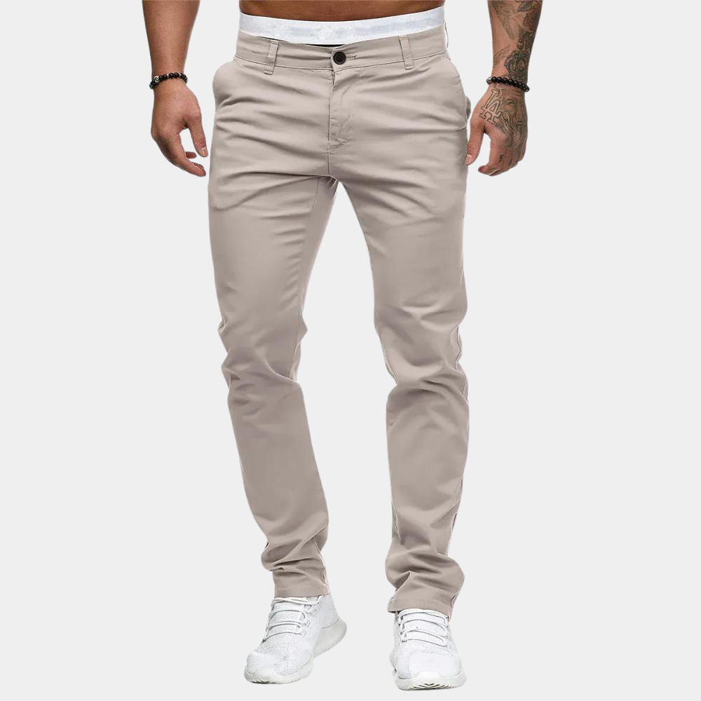 Pantalon Chino pour Homme Élégant et Confortable – Pantalon d'Été avec Poches Latérales 3