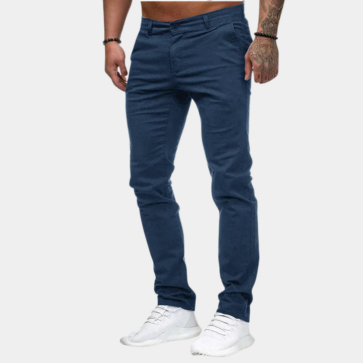 Pantalon Chino pour Homme Élégant et Confortable – Pantalon d'Été avec Poches Latérales 4
