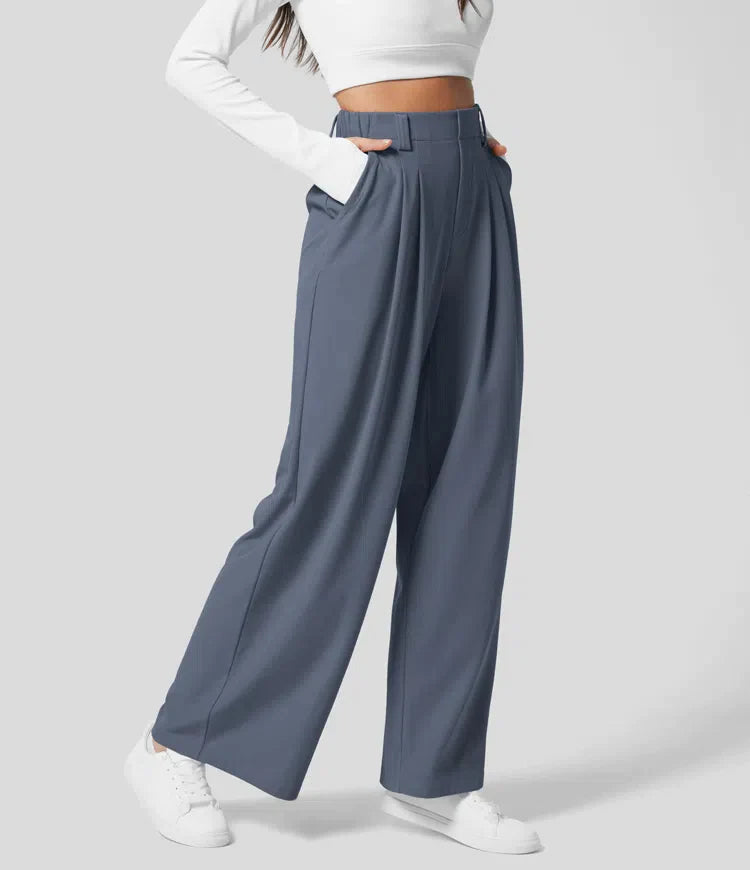 Pantalon Femme Ajusté en Tissu Élastique – Confort et Élégance pour Toutes les Morphologies 8