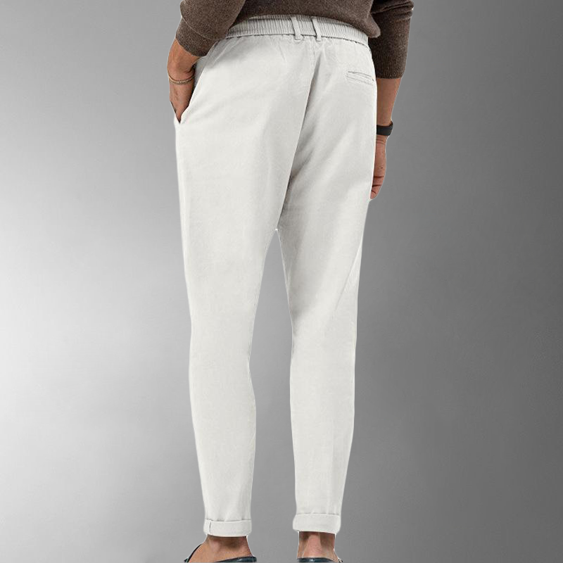 Pantalon Lin Homme Élastique – Confort et Élégance en Mélange Coton, Design Décontracté, Idéal pour Toutes Occasions 1