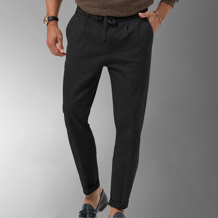 Pantalon Lin Homme Élastique – Confort et Élégance en Mélange Coton, Design Décontracté, Idéal pour Toutes Occasions 8