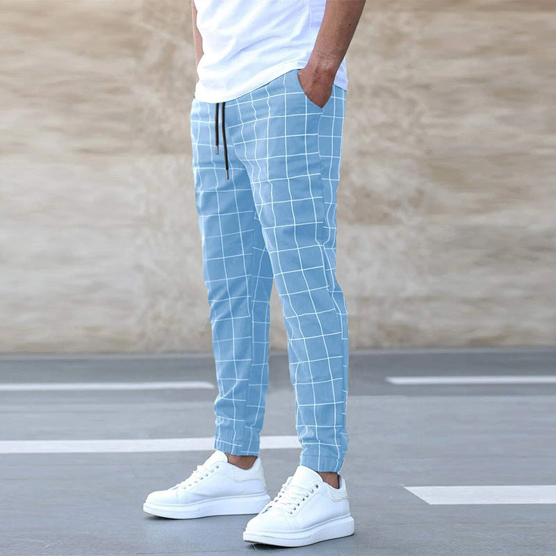 Pantalon de Loisirs Homme Bleu Ciel Taille M Polyester 0