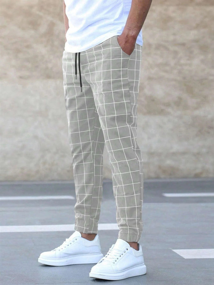 Pantalon de Loisirs Homme Bleu Ciel Taille M Polyester 3