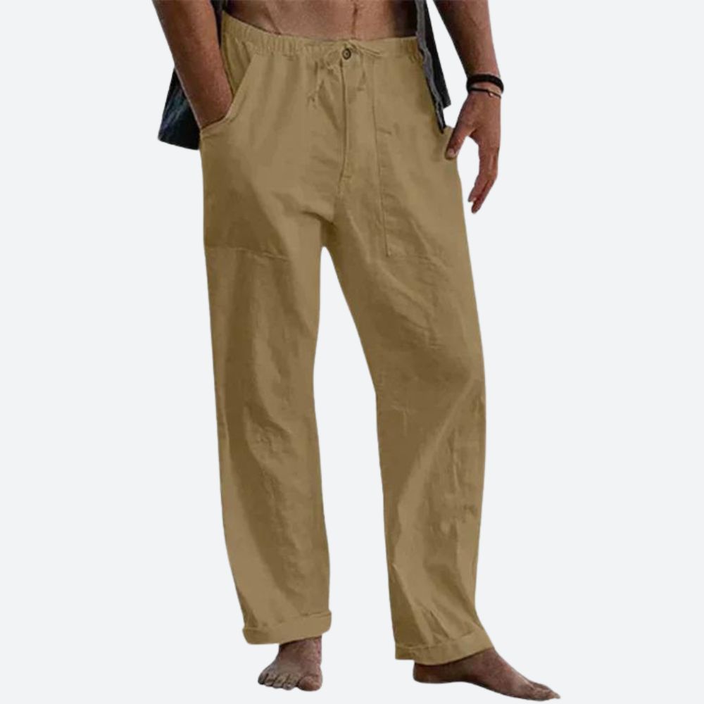 Pantalon en Lin Classique pour Homme – Confort Léger et Élégance d'Été 2