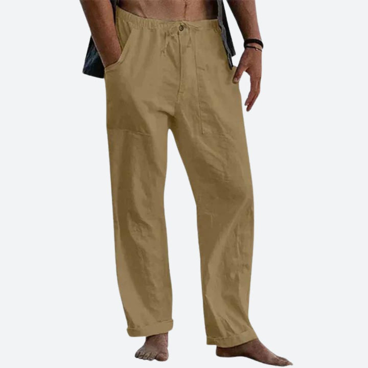 Pantalon en Lin Classique pour Homme – Confort Léger et Élégance d'Été 2