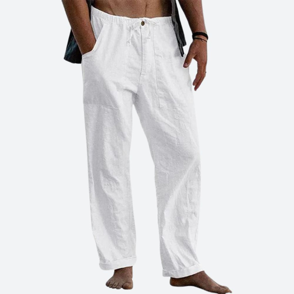Pantalon en Lin Classique pour Homme – Confort Léger et Élégance d'Été 4