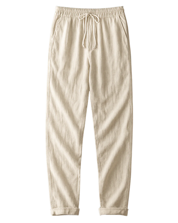 Pantalon en Lin Homme Ajusté – Légèreté et Confort pour un Style Élégant et Décontracté 1