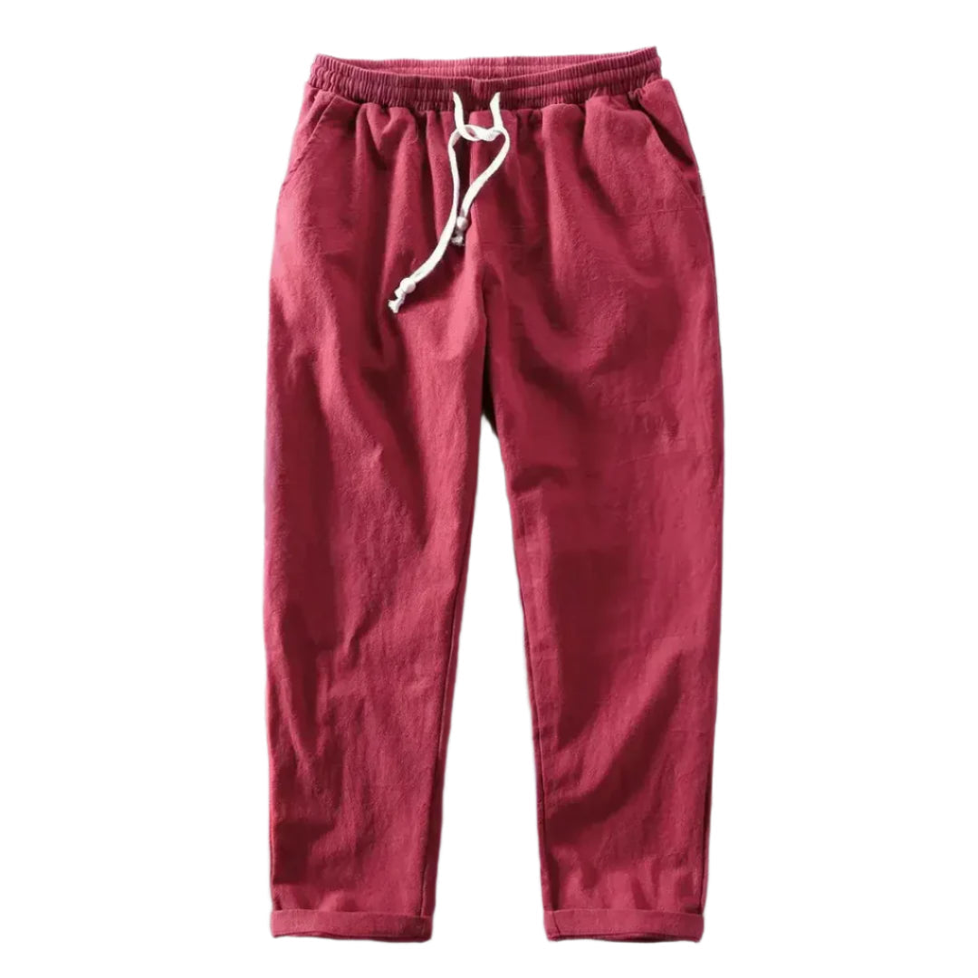 Pantalon en Lin Léger Homme – Confort, Élégance et Coupe Moderne pour Toutes Occasions 4