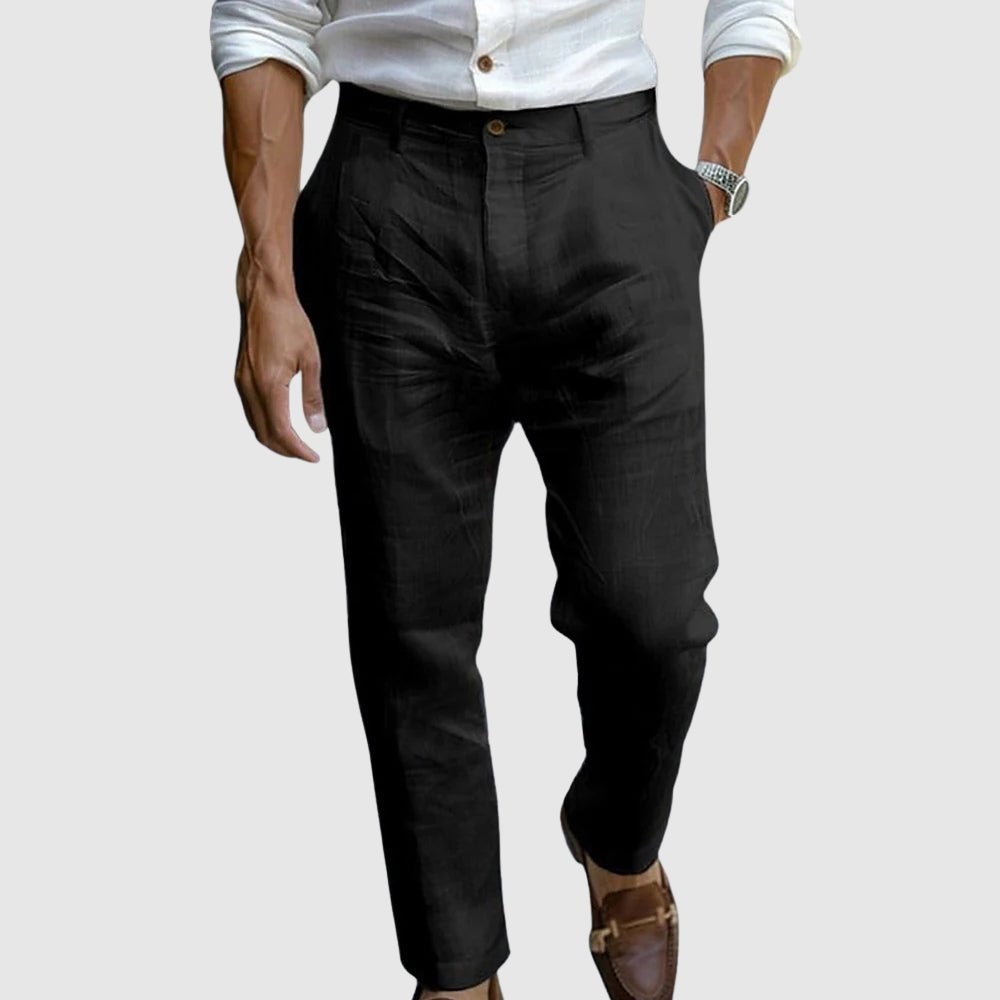 Pantalon en Lin pour Homme – Chic et Léger, Idéal pour l'Été 2