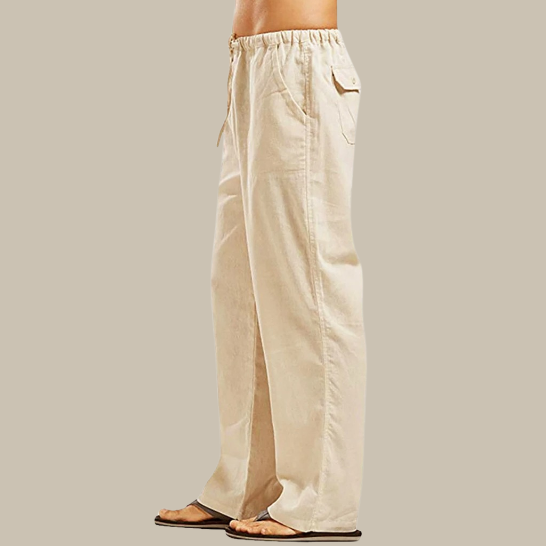 Pantalon en Lin pour Homme – Style Élégant et Confort Optimal pour l'Été 0