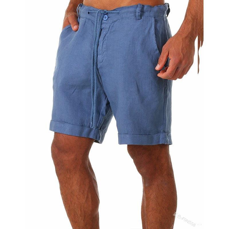 Pantalons de Sport Homme Blanc Taille M Polyester Court avec Lacets 1
