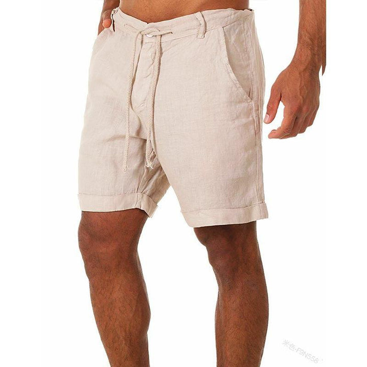 Pantalons de Sport Homme Blanc Taille M Polyester Court avec Lacets 2