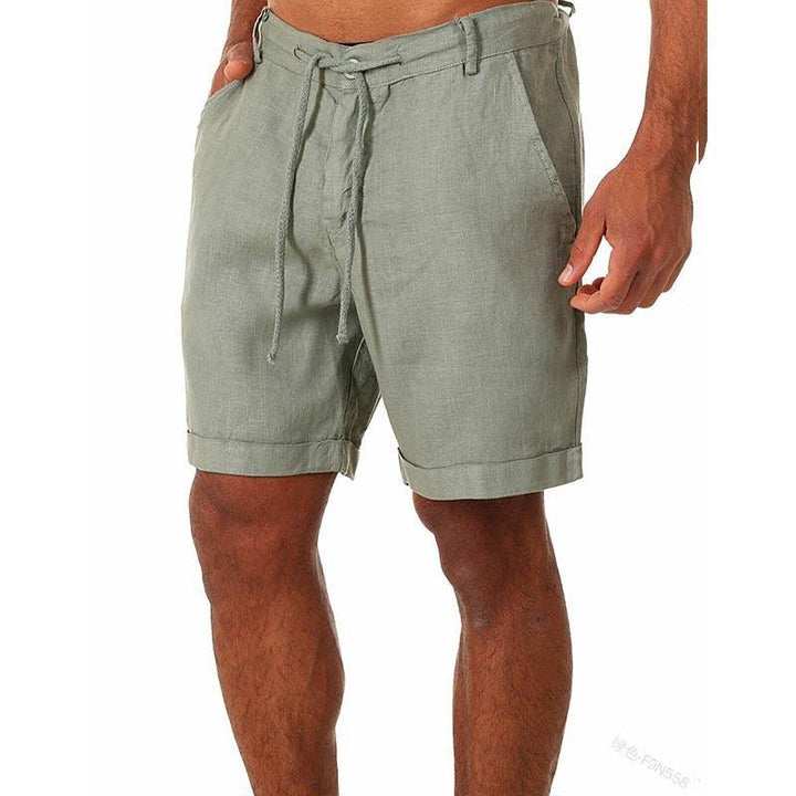 Pantalons de Sport Homme Blanc Taille M Polyester Court avec Lacets 6
