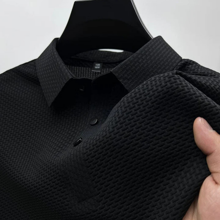 Polo Homme Manche Longue en Tissu Doux et Respirant – Coupe Ajustée pour Style Décontracté et Semi-Formel 0