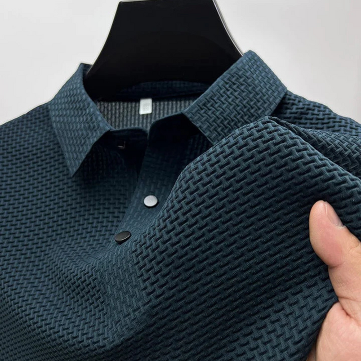 Polo Homme Manche Longue en Tissu Doux et Respirant – Coupe Ajustée pour Style Décontracté et Semi-Formel 6