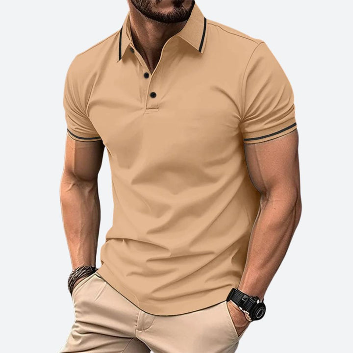 Polo Homme à Manches Courtes en Tissu Respirant – Élégant et Confortable pour Bureau et Loisirs 2