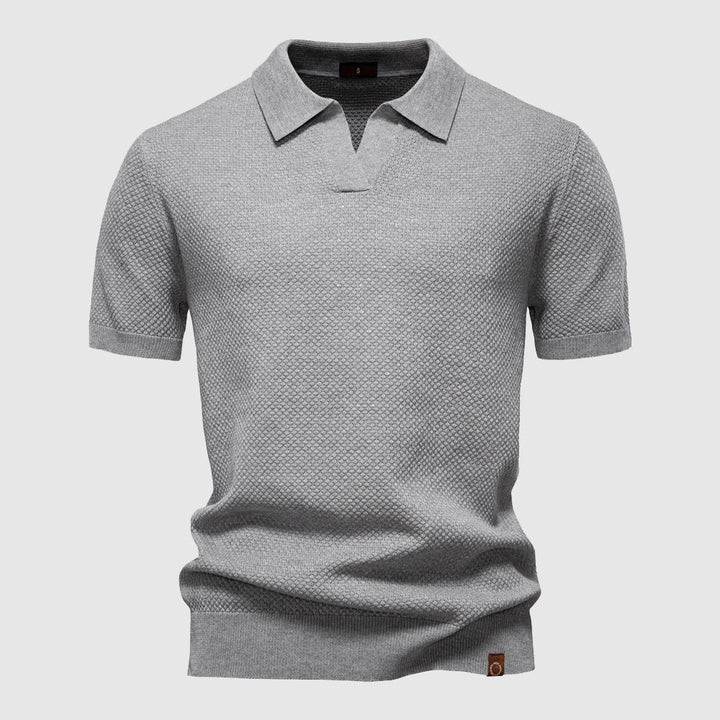 Polo en Poly-Viscose Respirant avec Col Polo – Élégance Classique 0