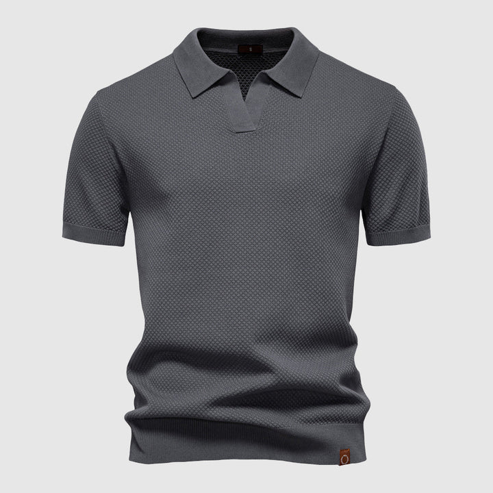 Polo en Poly-Viscose Respirant avec Col Polo – Élégance Classique 2