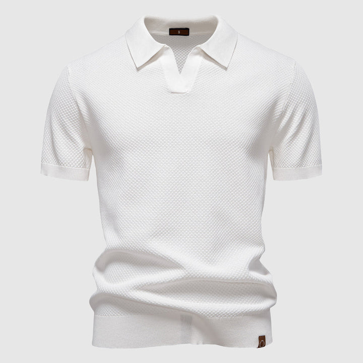 Polo en Poly-Viscose Respirant avec Col Polo – Élégance Classique 4