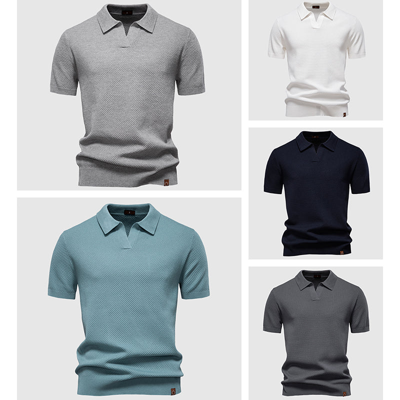 Polo en Poly-Viscose Respirant avec Col Polo – Élégance Classique 5