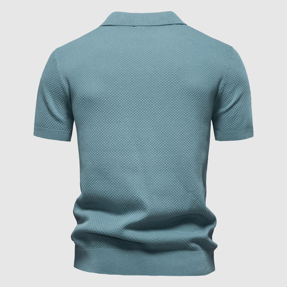 Polo en Poly-Viscose Respirant avec Col Polo – Élégance Classique 6