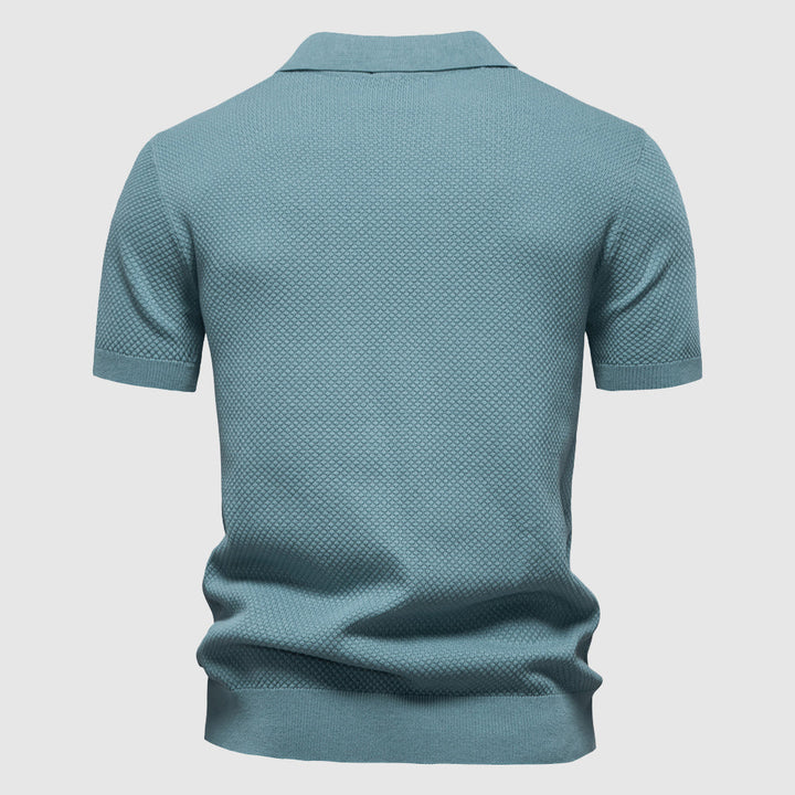 Polo en Poly-Viscose Respirant avec Col Polo – Élégance Classique 6