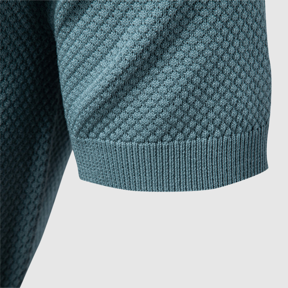Polo en Poly-Viscose Respirant avec Col Polo – Élégance Classique 7