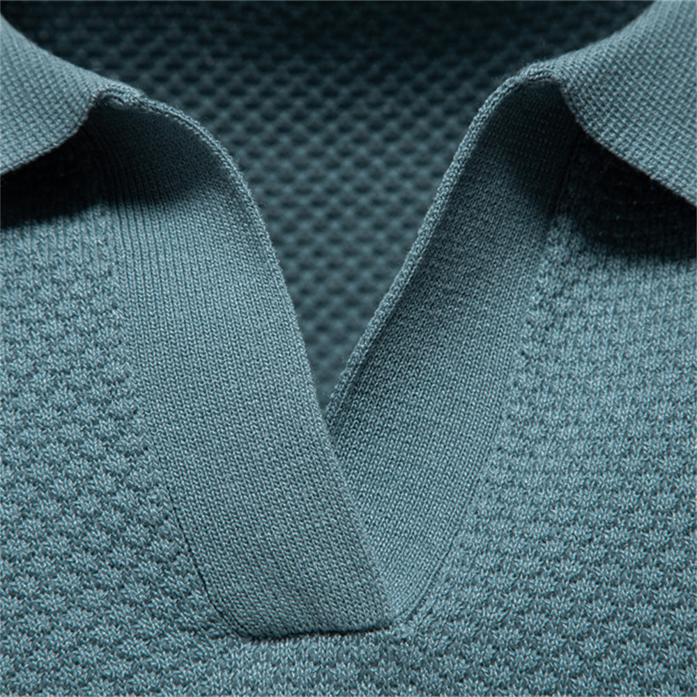 Polo en Poly-Viscose Respirant avec Col Polo – Élégance Classique 8