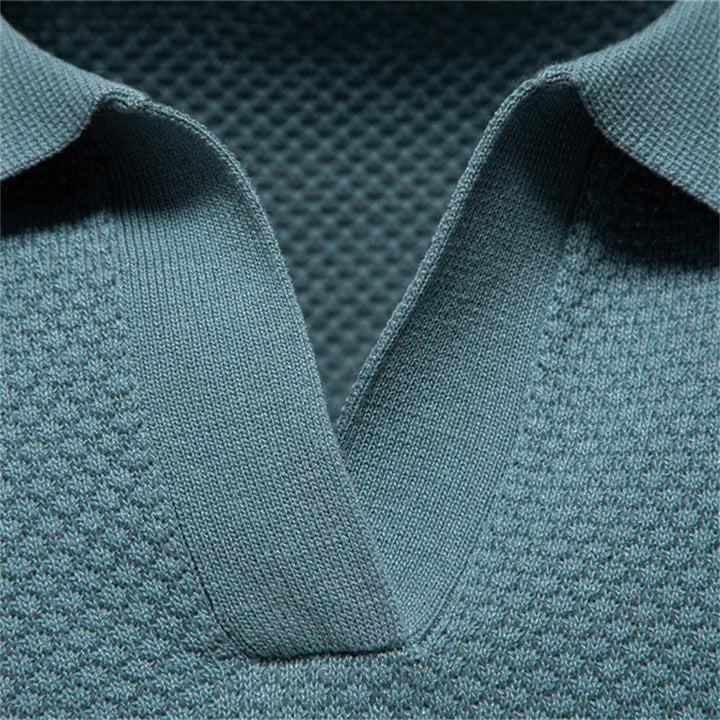 Polo en Poly-Viscose Respirant avec Col Polo – Élégance Classique 8