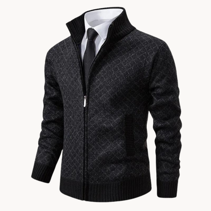 Pull Col Roulé en Jacquard Femme Noir, Isolé, Design Élégant, Confortable et Chaud, Plusieurs Tailles Disponibles 0