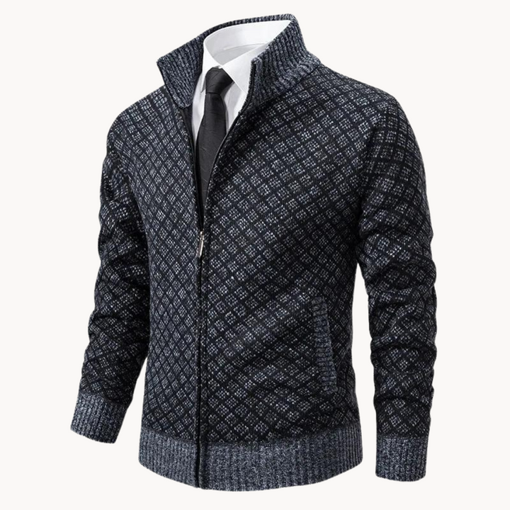 Pull Col Roulé en Jacquard Femme Noir, Isolé, Design Élégant, Confortable et Chaud, Plusieurs Tailles Disponibles 2
