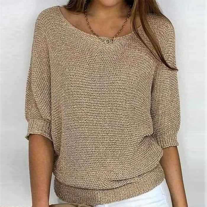 Pull Femme Confortable en Coton et Polyester – Style Élégant pour Toutes Occasions, Tailles S à 5XL 3