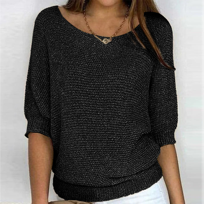 Pull Femme Confortable en Coton et Polyester – Style Élégant pour Toutes Occasions, Tailles S à 5XL 4