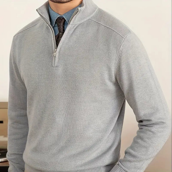 Pull Homme Hiver Col Roulé Zippé en Coton Premium - Élégance et Confort pour Toutes Occasions 4