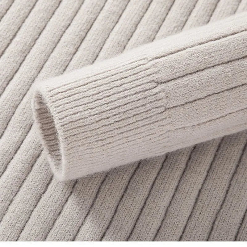 Pull Homme Zippé à Col Montant en Coton Premium - Manches Longues, Coupe Ajustée, Idéal pour les Saisons Froides 4
