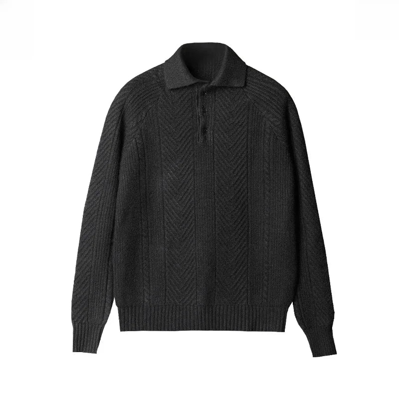 Pull Homme en Tricot à Manches Longues, Confortable et Élégant, Coupe Ajustée, Motif Distinctif – Disponible en S, M, L, XL 10