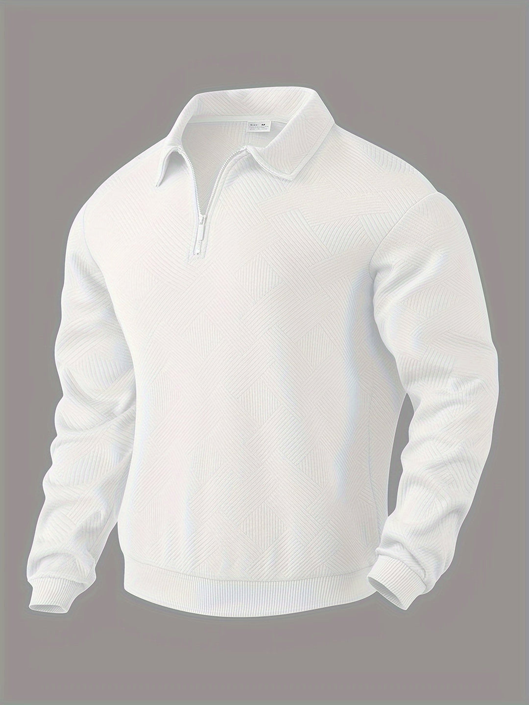 Pull Vintage Géométrique avec Zip – Confort et Style pour Toutes Occasions 11