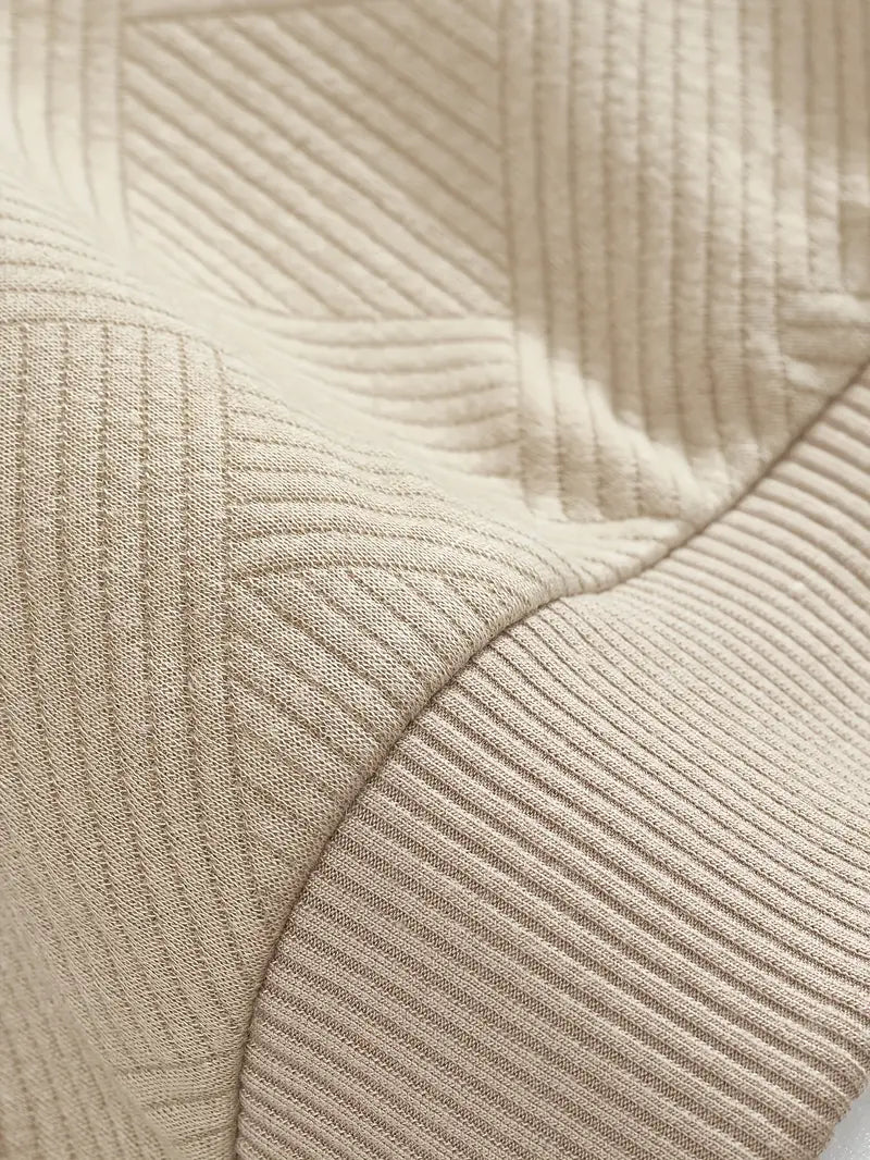 Pull Vintage Géométrique avec Zip – Confort et Style pour Toutes Occasions 5