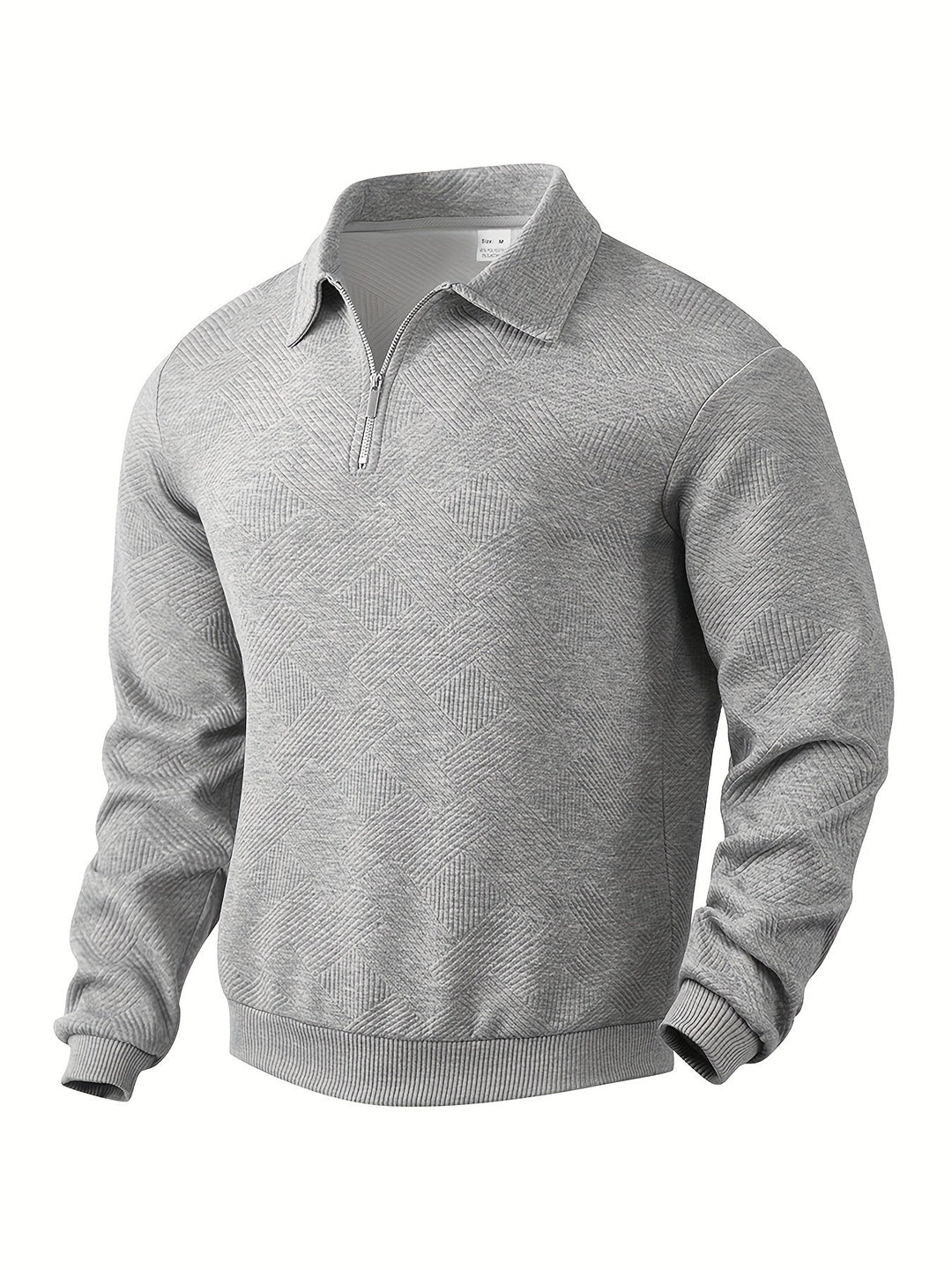 Pull Vintage Géométrique avec Zip – Confort et Style pour Toutes Occasions 8