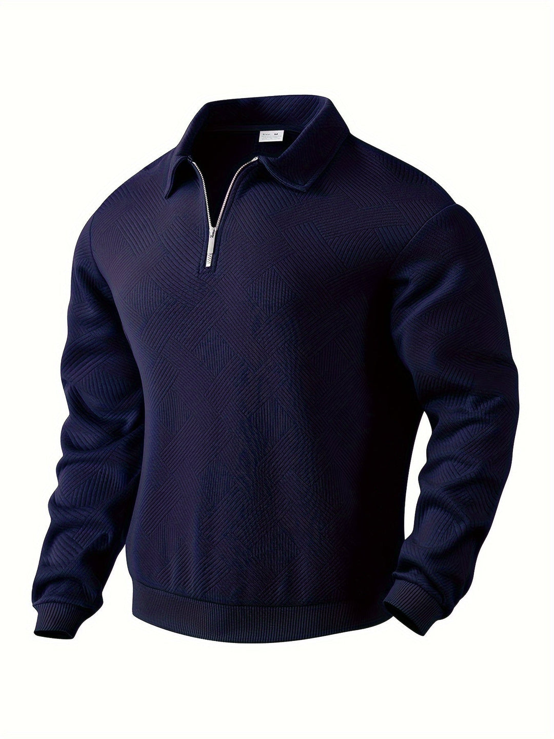 Pull Vintage Géométrique avec Zip – Confort et Style pour Toutes Occasions 9