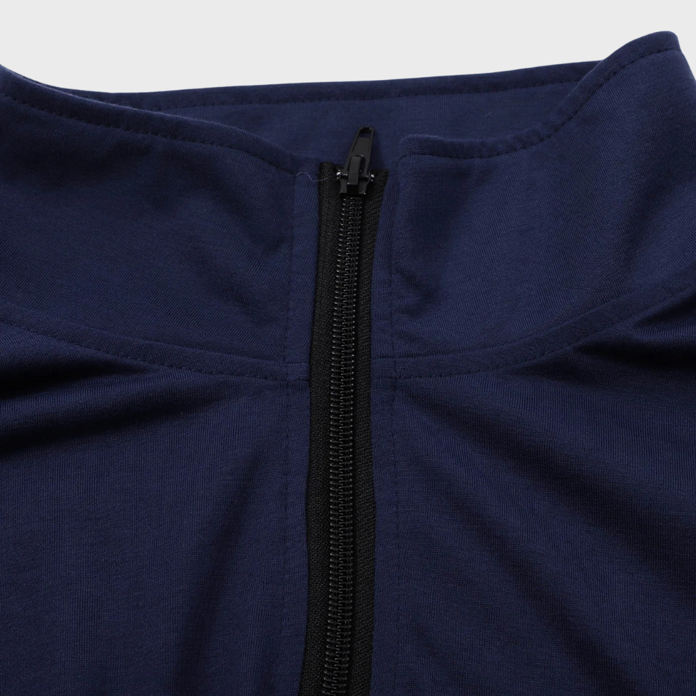 Pull d'hiver pour hommes avec col zippé – Confortable et élégant en plusieurs couleurs 8
