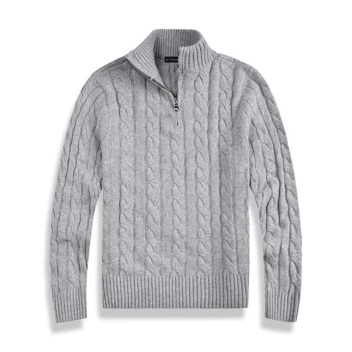 Pull en Coton Femme à Col Montant avec Fermeture Éclair - Manches Longues, Confort Élégant et Moderne 0