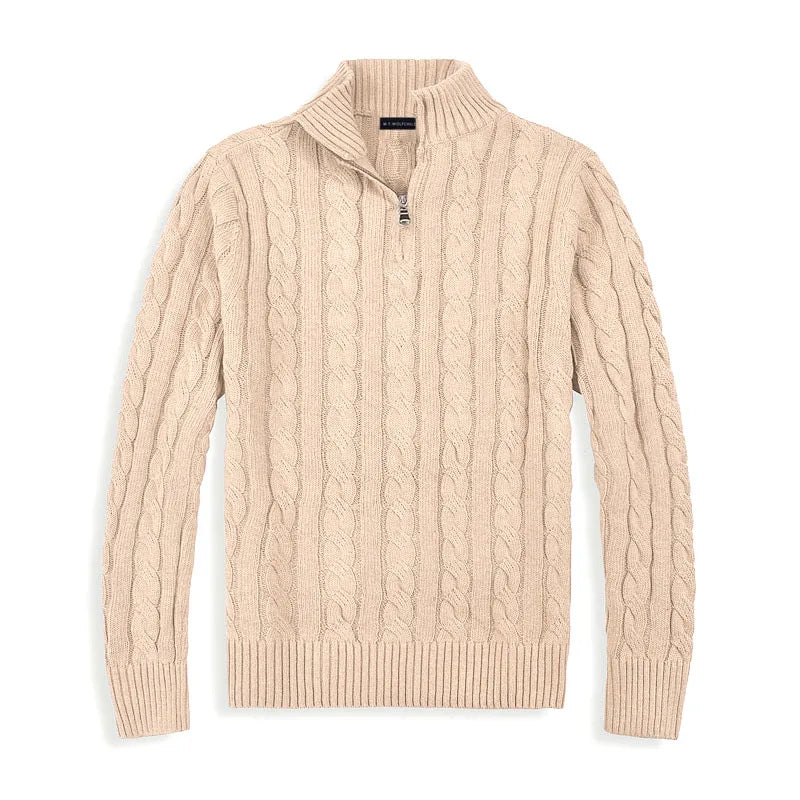 Pull en Coton Femme à Col Montant avec Fermeture Éclair - Manches Longues, Confort Élégant et Moderne 8