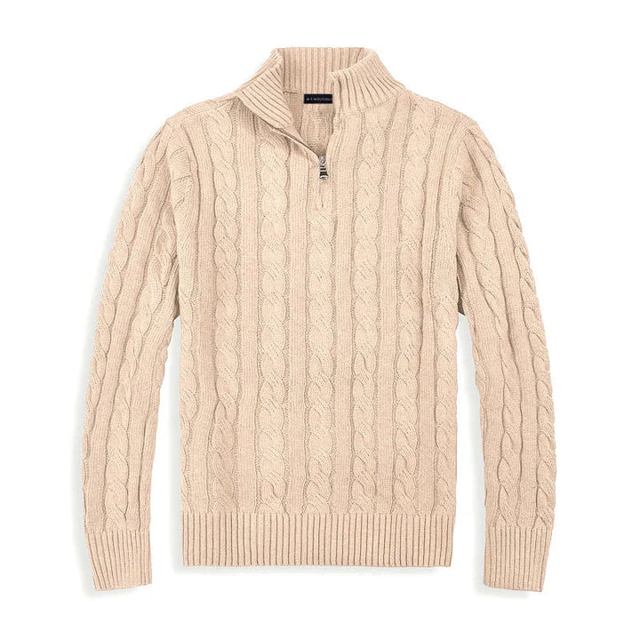 Pull en Coton Femme à Col Montant avec Fermeture Éclair - Manches Longues, Confort Élégant et Moderne 8