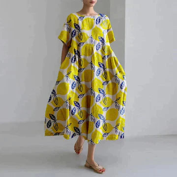 Robe Décontractée et Élégante avec Imprimé Floral – Confortable et Chic 1