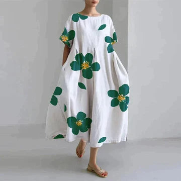 Robe Décontractée et Élégante avec Imprimé Floral – Confortable et Chic 2
