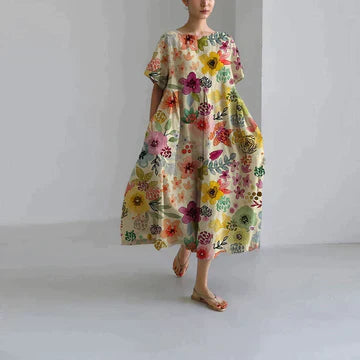 Robe Décontractée et Élégante avec Imprimé Floral – Confortable et Chic 4